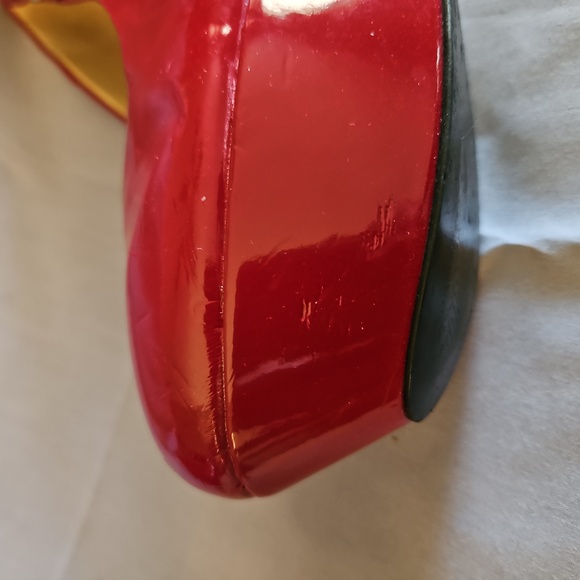 Guess Red Platform 5" High Heels Size 8 - Picture 5 of 5